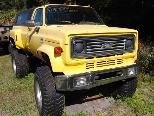 Lifted Chevy square-body