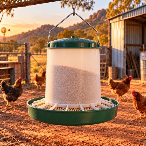 Hanging chook feeder