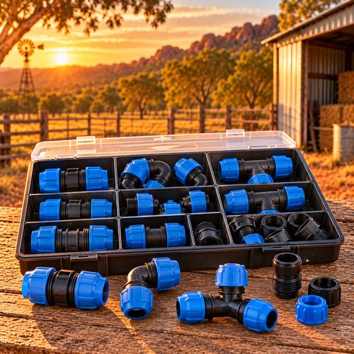 Poly pipe fittings kit