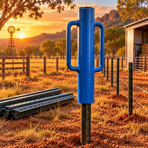 Steel post driver