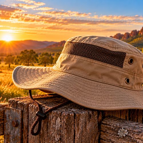 Wide-brim sun hat
